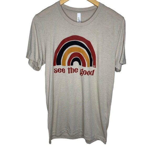 Alley & Rae See the Good boho rainbow tee shirt small - Picture 2 of 12